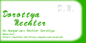 dorottya mechler business card